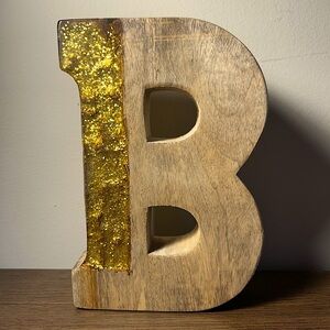 Home Decor Glitter Letter B